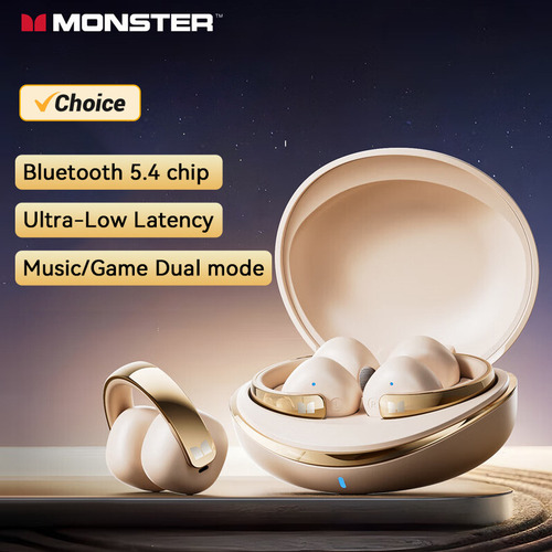 Fones De Ouvido Bluetooth Sem Fio Monster Xkt30 Com Clipe