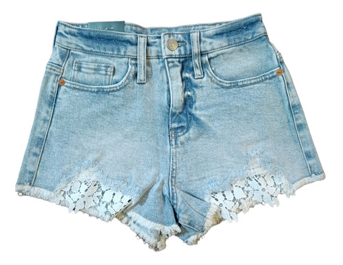 Short Dama Jean Puntilla Excelente Calidad Unico Wild Fable 