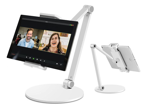 Soporte De Escritorio Para Tablet/celular 4.7 A 13 Blanco