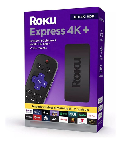 Roku Express 4k+ Control Por Voz Convertidor Smart Tv 2021 