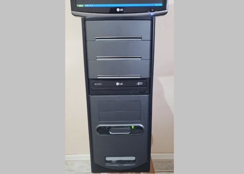 Imagem 2 de 4 de Computador Pc Com Monitor LG 17