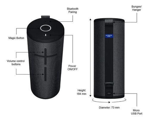 Bocina Ultimate Ears Boom 3 Portátil Con Bluetooth