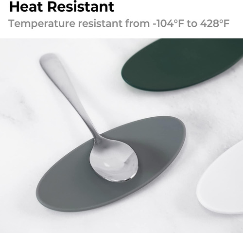 Soporte Pequeño De Silicona Para Cucharas De Café, 2 Piezas