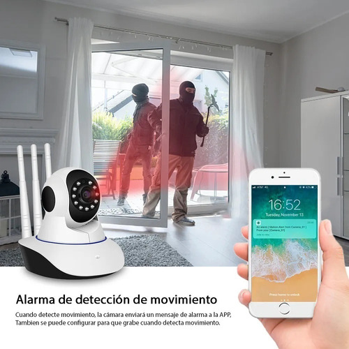 Cámara Seguridad Domo Ip Wifi 1080p Con Movimiento 360 1080p