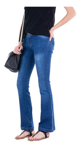 Imagen 2 de 3 de Jean Oxford Mujer / Tiro Medio - Blue Air Jeans