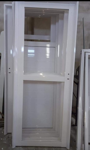 Puerta  Vidrio Con Travesaño Al Medio 80x200