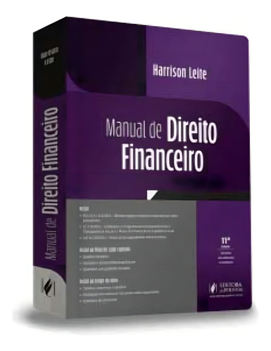 Manual De Direito Financeiro 11ª Edição (2022) Juspodivm