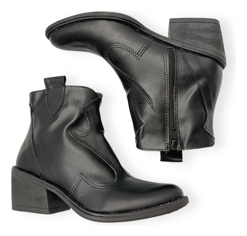 Botas Texana Caña Baja Invierno Texas Modessa Tendencia Dama