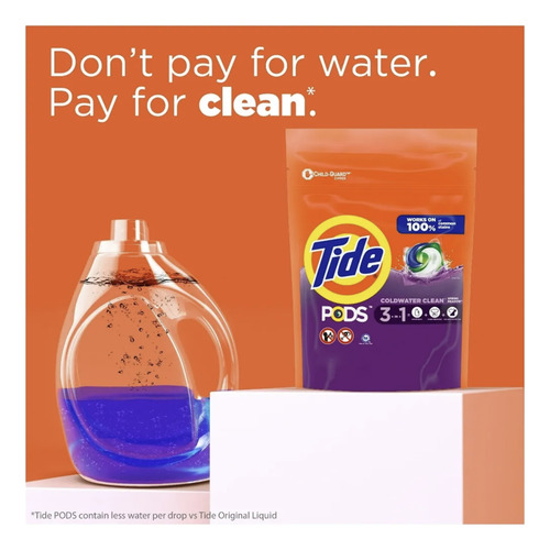 Tide Pods Detergente Cápsulas 39 Lavadas Aroma Spring Meadow