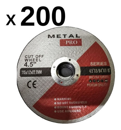 Discos De Corte Extrafino 4 1/2 Metal Pro  (ofertón)