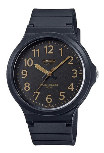 Reloj Casio Mw-240-1ev Resist Agua Original Clasico Color Del Bisel Mw-240-1b2v