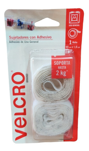 Velcro Brand Sujetadores Y Adhesivo De 90cm X 1.9cm Uso Gral