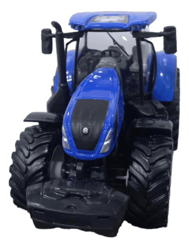 Tractor New Holland Agricul. Metal Azul A Escala 1:40 Burago