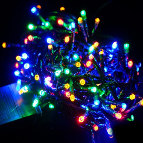 Imagen 3 de 8 de Luces De Navidad Led X100 Multicolor 9m Silmar