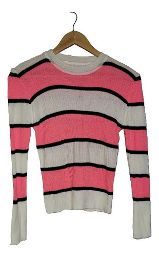 Promo Sweater De Lana Rayado Corto 