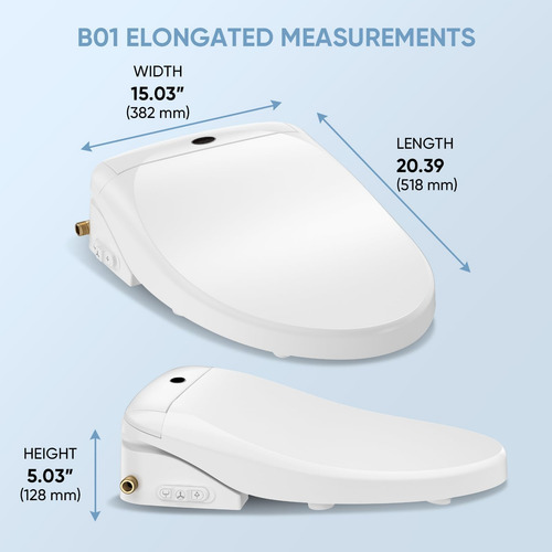 Asiento De Inodoro Inteligente De Leivi Electric Bidet Con Y