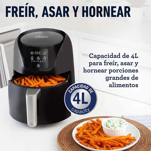 Imagen 5 de 8 de Freidora De Aire Digital Oster De 4 Litros Ckstaf40d
