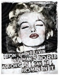 Anuncio Poster Lamina Metalico Vintage Marilyn Kiss 0121