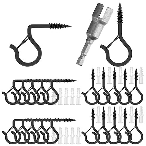 Conjunto De 21 Ganchos Qhanger, Ganchos De Tornillo, Ga...