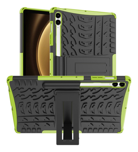 Funda Tpu+pc Verde Para Samsung Galaxy Tab S9 Fe+