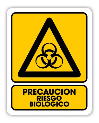 Señalamiento Precaución Riesgo Biológico 30x40