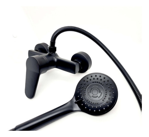 Llave Monomando Ducha Modern Black Kébel Fk