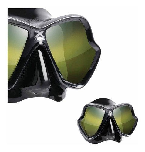 Visor Profesional Buceo Mares X-visionultraliquidskin Golden