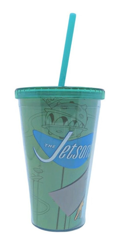 Imagem 2 de 3 de Copo Canudo Os Jetsons Astro E George Hanna Barbera 550ml