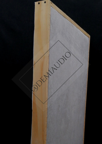 Paneles Acústicos De Lana De Roca70kg/mt3 Marco De Mad Pino