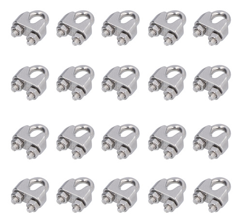 Clip De Alambre De Acero Inoxidable, 20 Piezas, Abrazadera P