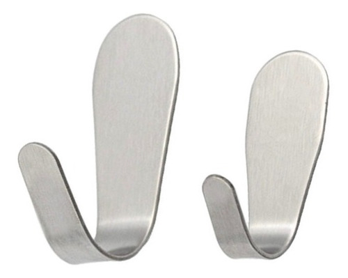 Gancho Perchero Percha Metal Adhesivo Acero Inox Reforzado