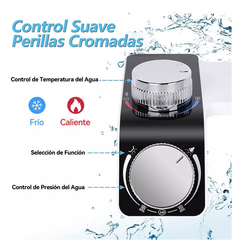 Kit Completo De Bidet Ducha Para Wc Inodoro Boquilla Dual