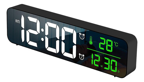 Reloj Digital Grande De Pared O De Mesa, 10  Pantalla Lcd Gr