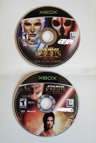 Star Wars Knights Old The Republic 1 &2 Xbox Clasico