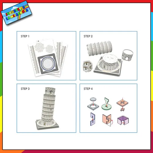 Rompecabezas Cubicfun Puzzle 3d 27 Piezas Torre De Pisa C
