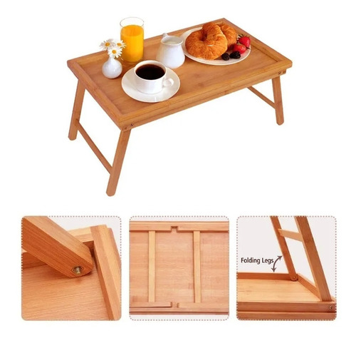 Bandeja Desayuno Cama Madera Notebook Computadora Plegable