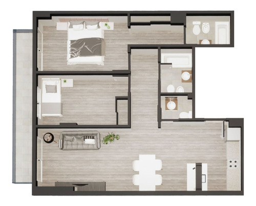 Imagen 9 de 15 de Venta Departamento 3 Ambientes A Estrenar Saavedra