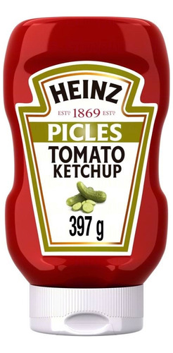 Ketchup Heinz Picles 397g - Embalagem Com 16 Unidades