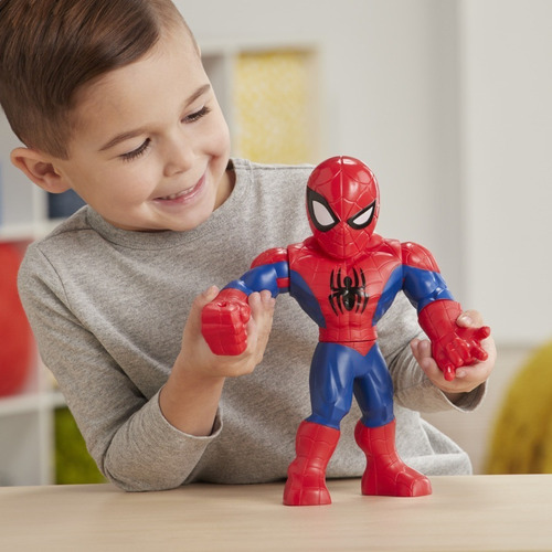 Imagen 4 de 6 de Muñeco Del Hombre Araña Mega Mighties Hasbro Original E4147