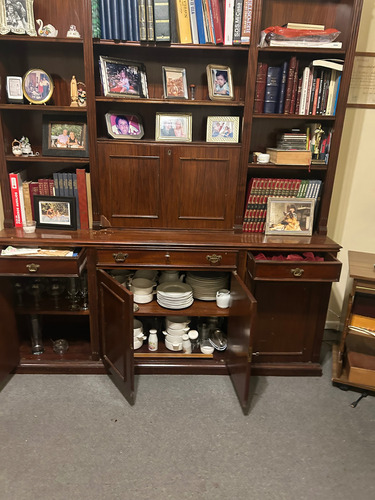 Aparador Biblioteca Antiguo Modular Marrón (Usado)