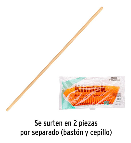Escoba Klintek (truper) T/cepillo Cerdas Pvc C/mango Madera