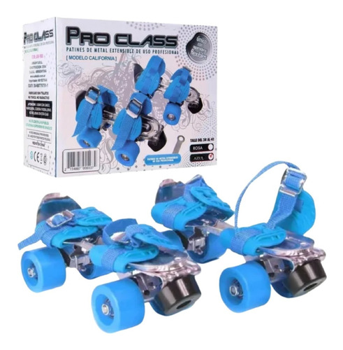 Patines Patin Rosa O Azul Pro Class 28 Al 44 Ct Teoytino 