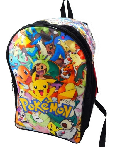 Pokemon Mochila Backpack Pikachu Eve Squirtle Mew Charizard