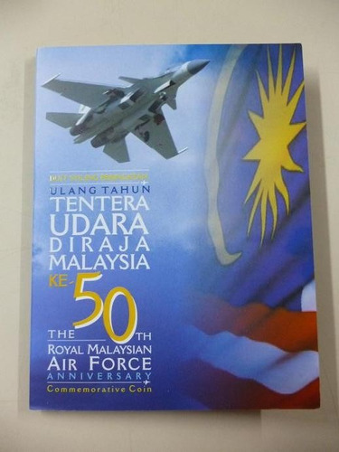Malasia Blister Moneda 50th Aniv De La Fuerza Aerea 2008