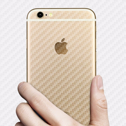Skin Fibra Carbono Transparente Sticker iPhone 6 Plus 6s +
