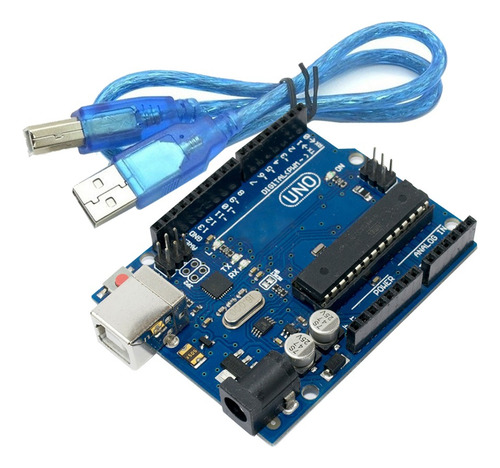 Placa Compatible Arduino Uno R3 Atmega328 + Atmega16u Atmel