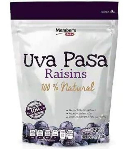 Uva Pasa Members Choice 850 Gramos 100% Natural