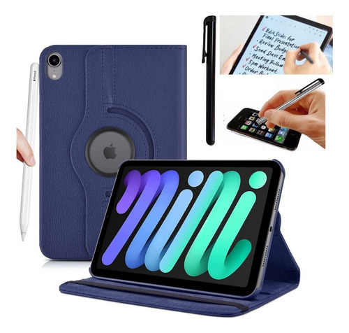 Case Giratoria + Lapiz Tactil Para iPad Mini 6 A2567 A2568
