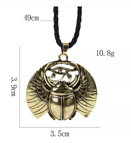 Collar Escarabajo Egipcio Ojo De Horus Colgante Egipto