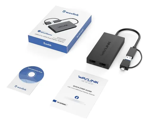 Wavlink P/ Adaptador Usb-c Usb 3.0 A Hdmi Dual Pantalla Ext.